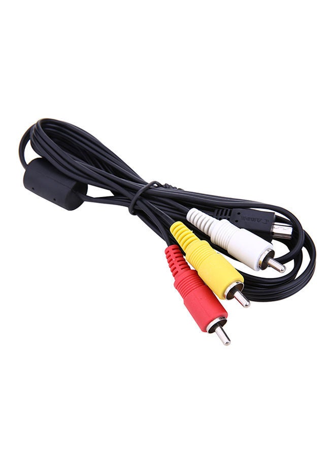 NIBEMINENT AV Audio/Video Cable For Canon EOS/ 100D/ 550D/ 600D/ 650D/ 700D Digital SLR Camera Black - Image 1