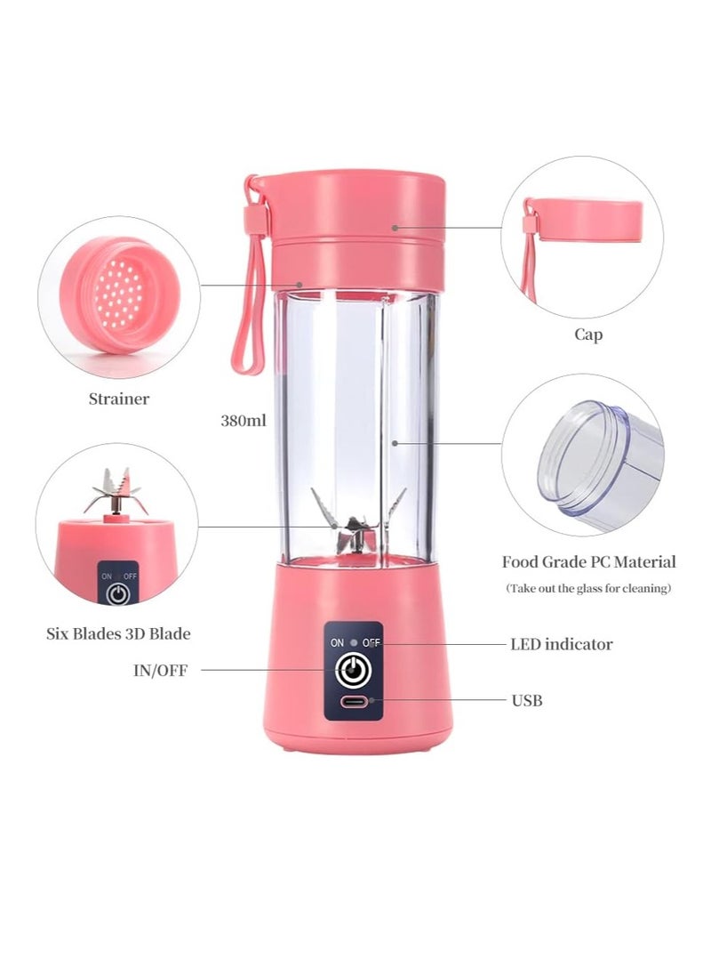 TIGER Portable Blender Cup – Electric USB Juicer Blender, Mini Blender for Shakes and Smoothies, Travel-Friendly, Compact, Rechargeable, Perfect for Healthy Drinks On-the-Go - Image 1