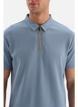 dagi Indigo Men's Pique Collar T-Shirt  - Image 3