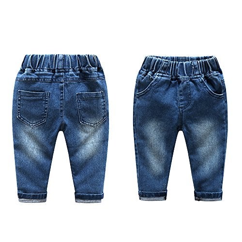 Kimocat Baby Boys Clothing Set Fashion Casual Suit Long Sleeve and Denim Pants - Image 5