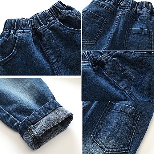 Kimocat Baby Boys Clothing Set Fashion Casual Suit Long Sleeve and Denim Pants - Image 3