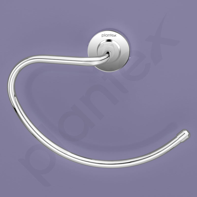Plantex 304 Grade Stainless Steel Round Towel Ring for washbasin/Napkin Hanger for Bathroom/Hand Towel Holder/Bathroom Accessories - Daizy (Chrome) - Image 5