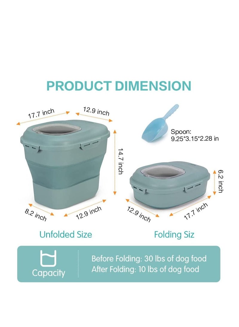 Silicone Foldable Rice Storage Moisture Proof & Insect Proof Sealed Multi-Purpose Household Storage Box Two Roller For Easy Lifting 50L Capacity Storage - Green - pzsku/Z116B74F9507CB6D46FA8Z/45/_/1675430560/a9539dce-d940-4200-a420-97c10a59cc43