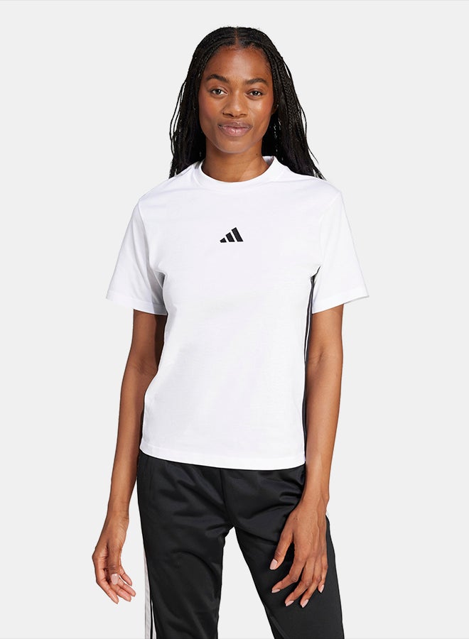 Adidas Essentials 3-Stripes Cotton T-Shirt - Image 1