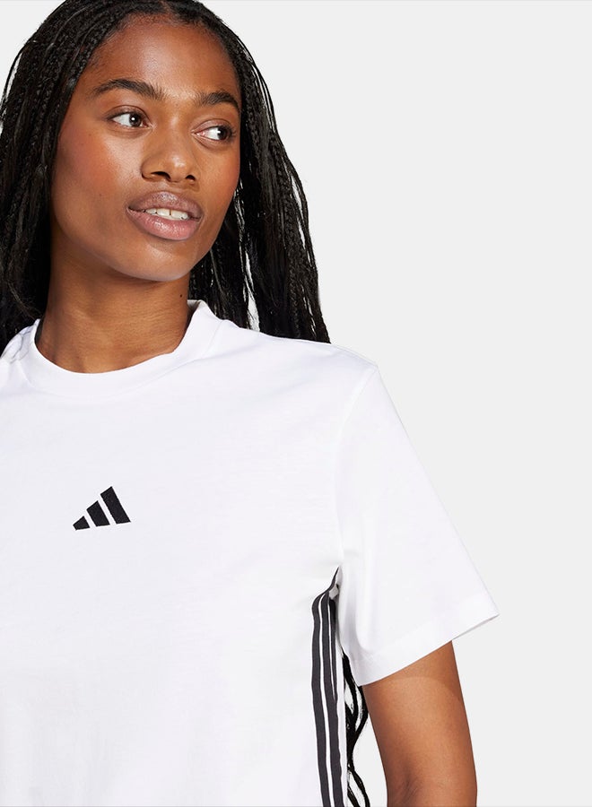 Adidas Essentials 3-Stripes Cotton T-Shirt - Image 4