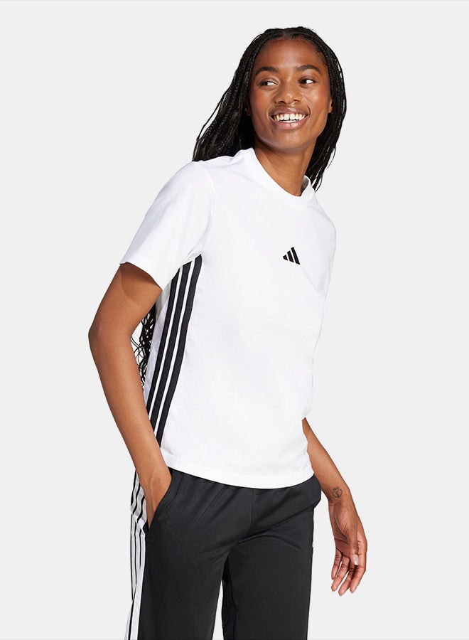 Adidas Essentials 3-Stripes Cotton T-Shirt - Image 3
