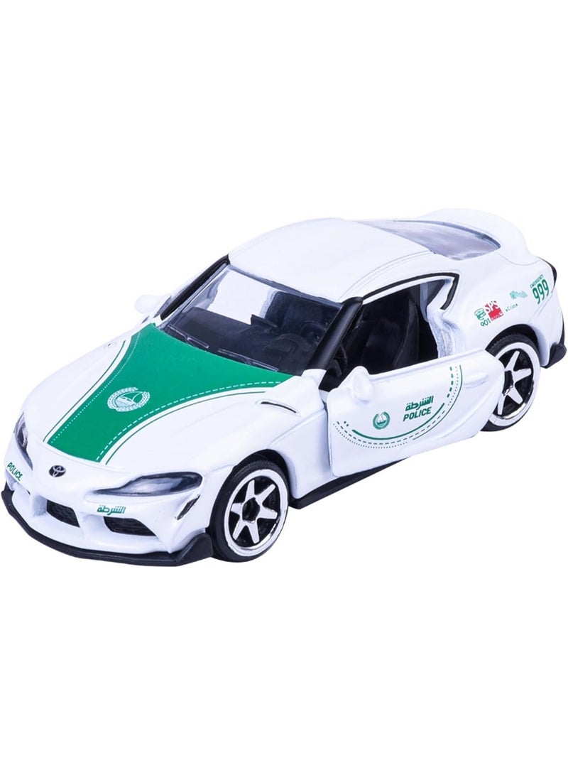 Majorette Dubai Police Single Pack Die Cast – Toyota Supra (1:64 Scale) - Image 1