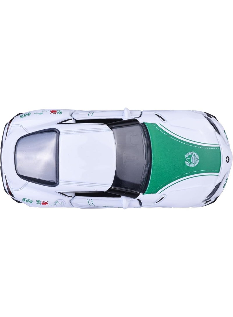 Majorette Dubai Police Single Pack Die Cast – Toyota Supra (1:64 Scale) - Image 2