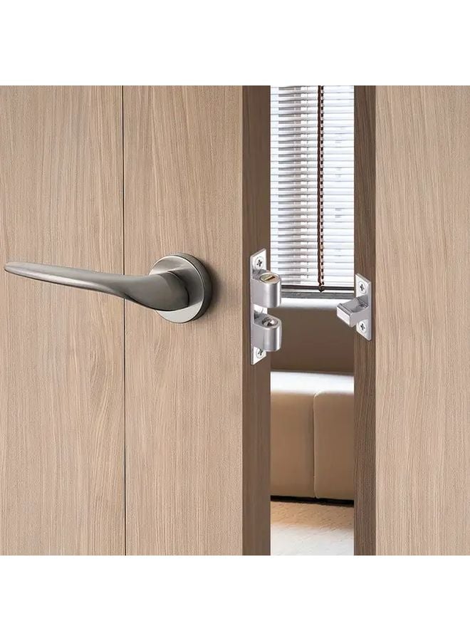 10 Wardrobe Door Bead Locks 48mm Adjustable Double Ball Catches with 40 Screws - Image 5