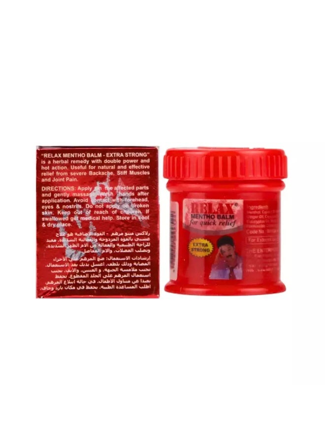 Relax Quick Relief Extra Strong Mentho Balm- 9 gm - Image 2
