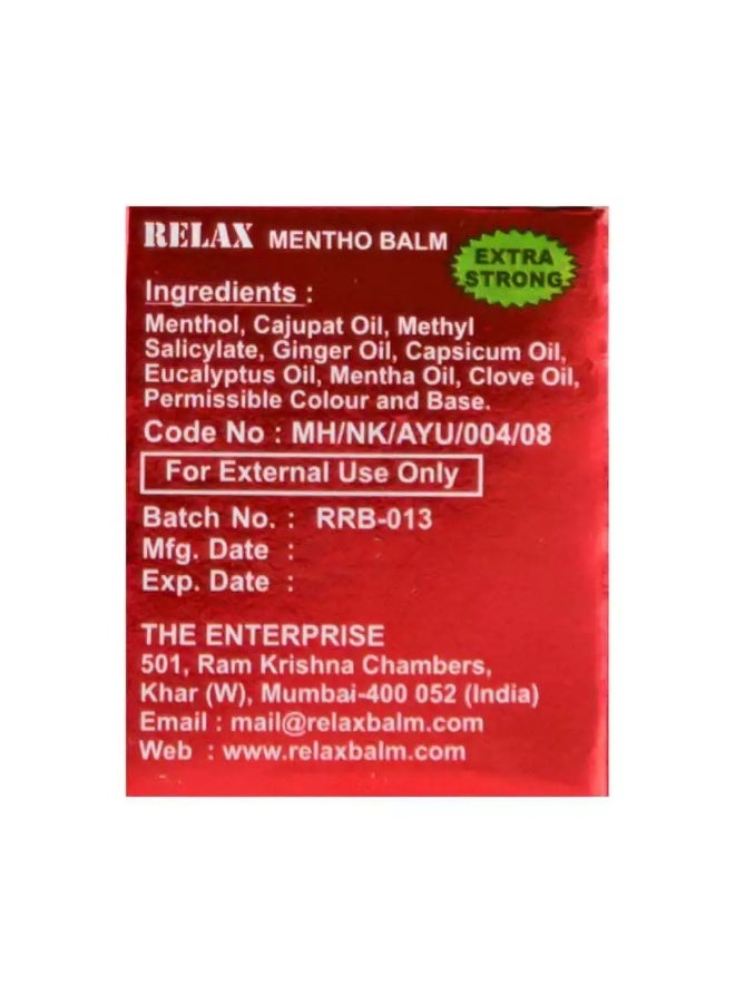 Relax Quick Relief Extra Strong Mentho Balm- 9 gm - Image 3