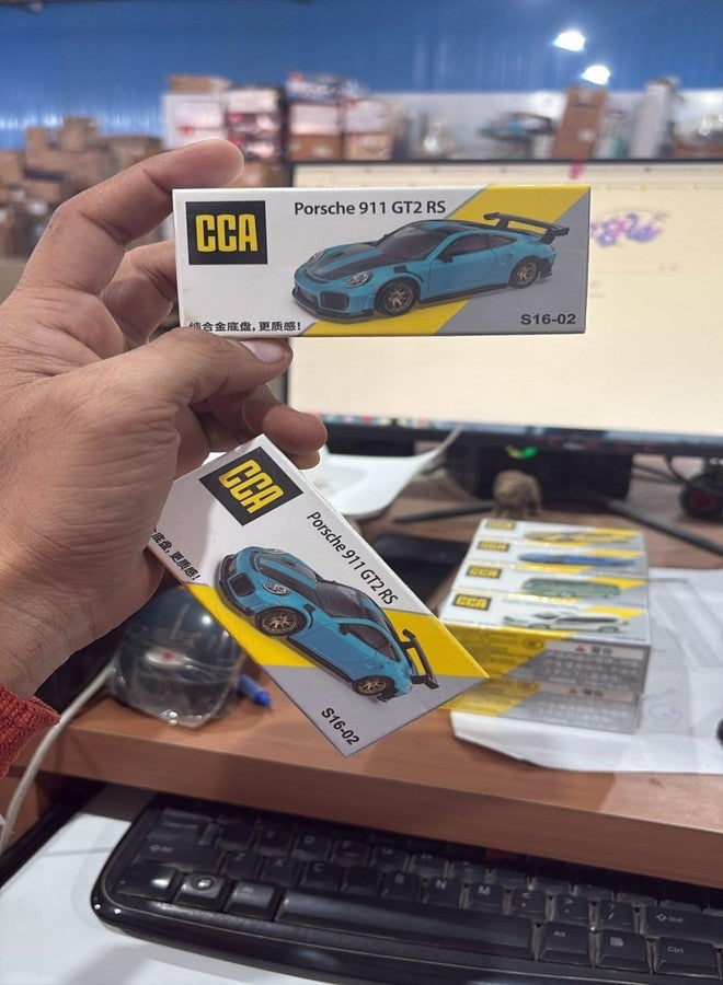 SMALL CLAP CCA 1:64 Porsche 911 GT2 RS Collection Cool Car Series 3+ Years (Blue) - Image 4