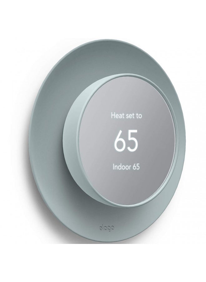 Elago elago Satellite Wall Plate Cover Plus Compatible with Google Nest Thermostat 2020 [Mint Green] - Durable Material, Easy Installation, Concave and Complementary Design 