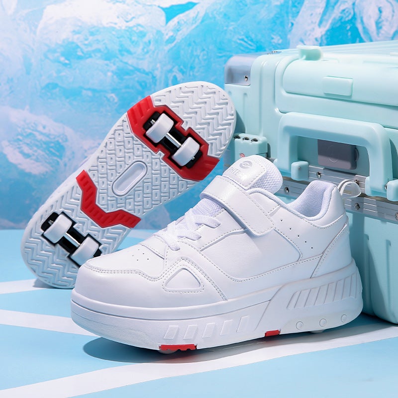 Boys 2025 New Children'S Sports Four-Wheel Removable Sliding Shoes Girls Blast Walking Roller Skates - Image 1