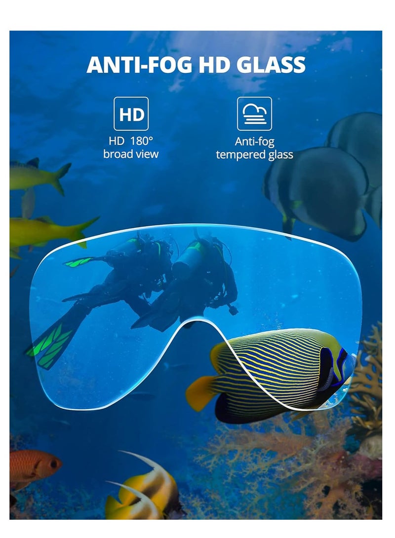 KASTWAVE Snorkel Mask, Scuba Mask Anti-Fog Anti-Leak with Camera Mount Diving Mask Snorkeling Mask, for Adults and Young - Image 3
