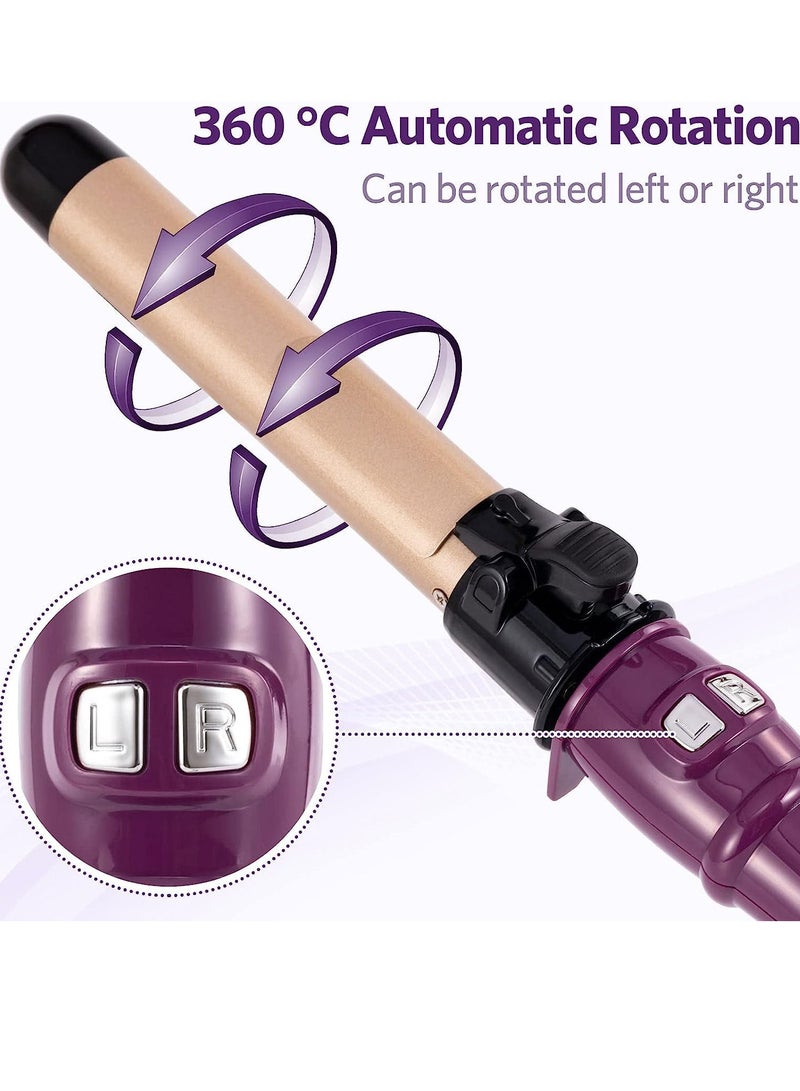 Sharpdo Automatic Curling Iron Wand, Rotating Hair Curler for Long Hair, Auto Hair Styling Curler Dual Voltage Ceramic Tourmaline Curling Iron 1.1inch, 28mm - Image 2