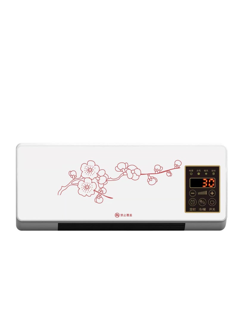 Generic - Wall Mounted Air Conditioner & Heater, Quiet Wall AC & Heater Combo with Remote Control for Room| Kitchen| Office Desk| Bedroom| Camping - Image 1
