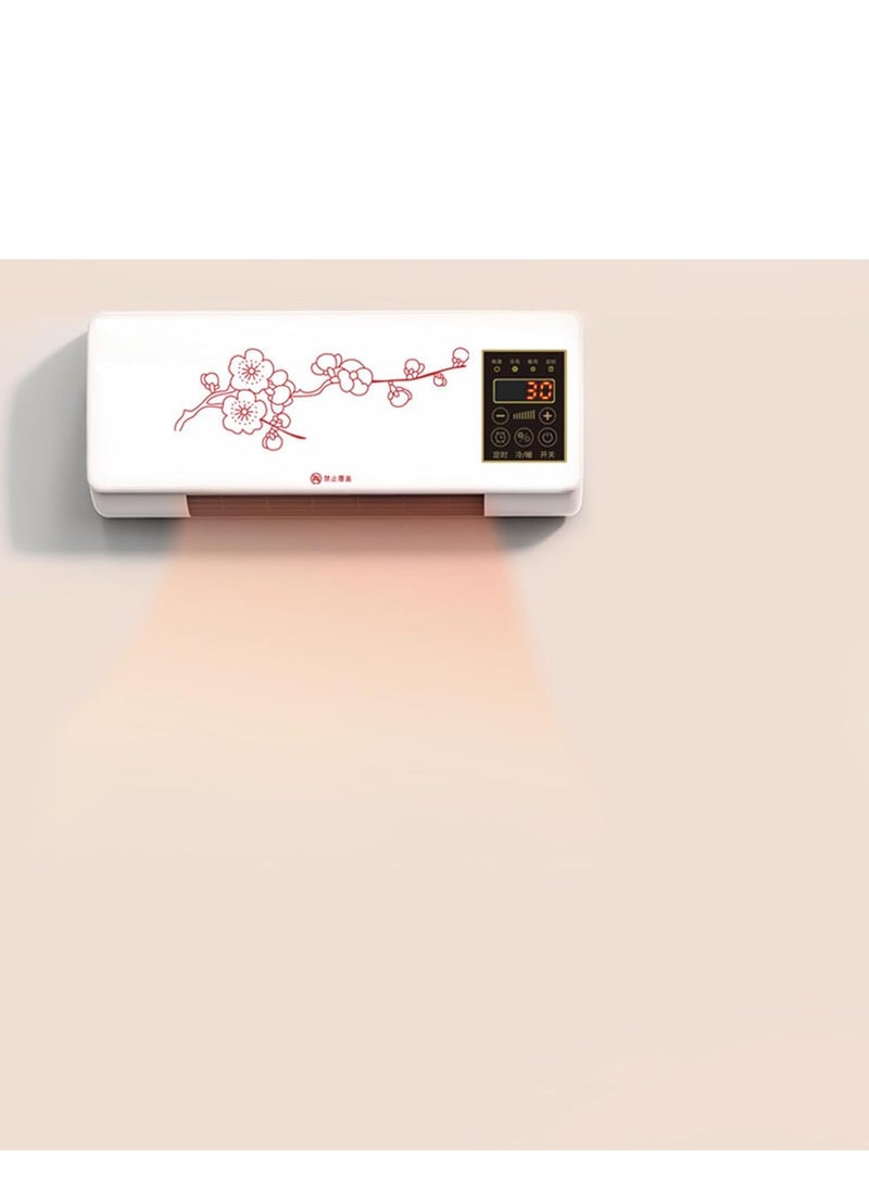 Generic - Wall Mounted Air Conditioner & Heater, Quiet Wall AC & Heater Combo with Remote Control for Room| Kitchen| Office Desk| Bedroom| Camping - Image 1