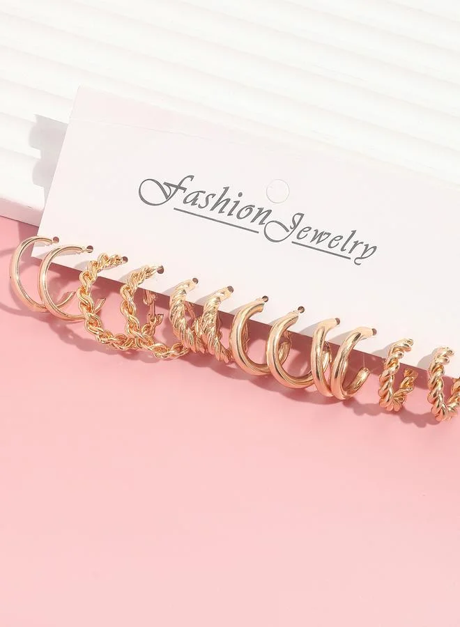 تايك تو مجموعة من 6 اقراط اذن كاجوال