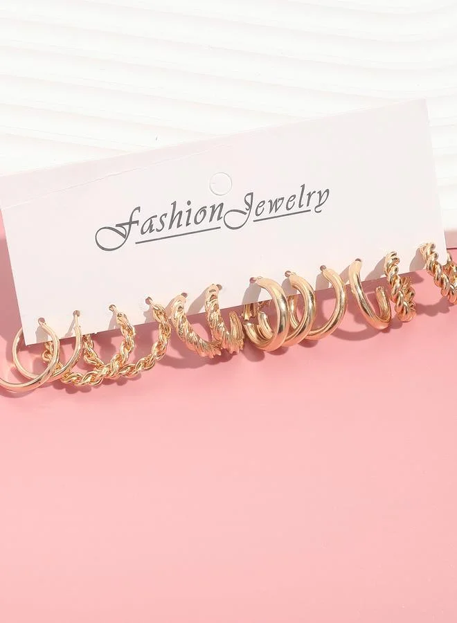 تايك تو مجموعة من 6 اقراط اذن كاجوال