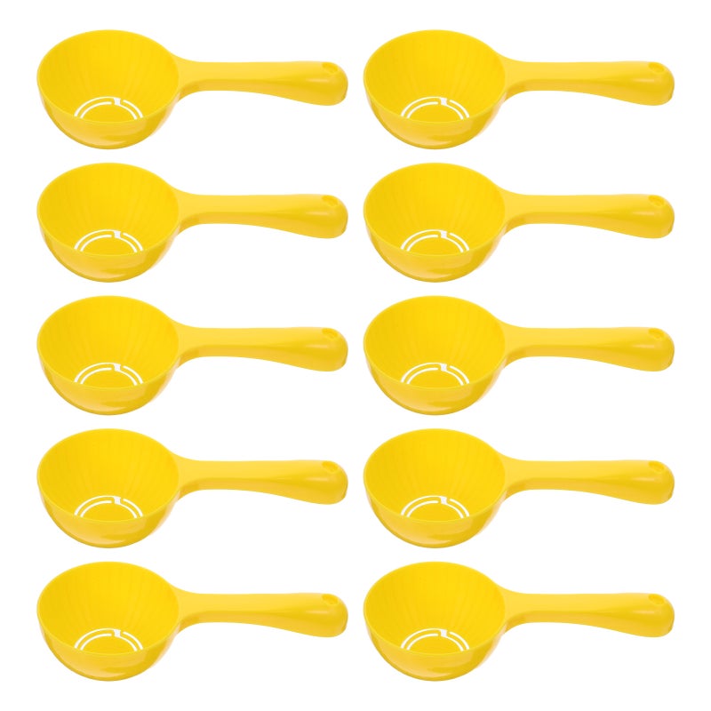 🍳 ملعقة أرز صفراء غير لاصقة مقاومة للحرارة للاستخدام المنزلي 10 قطع - Image 1