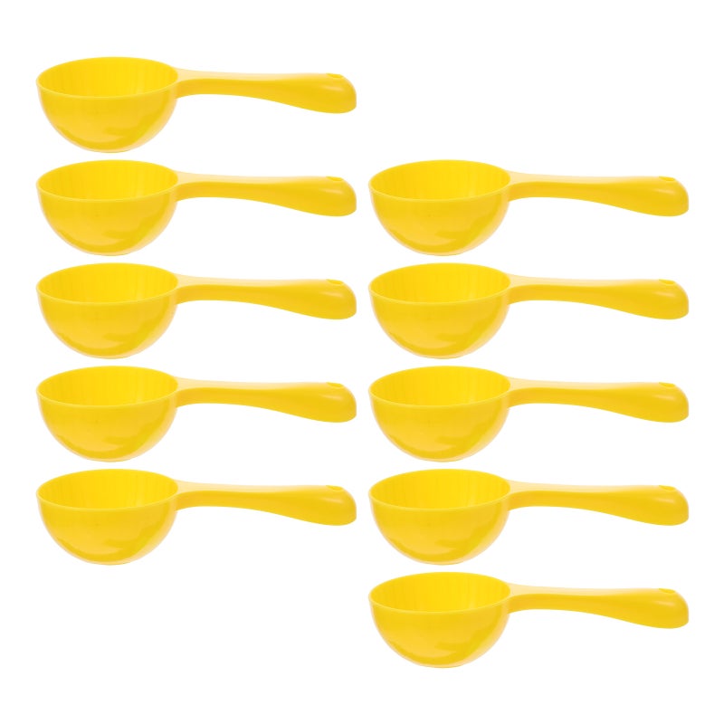🍳 ملعقة أرز صفراء غير لاصقة مقاومة للحرارة للاستخدام المنزلي 10 قطع - Image 4