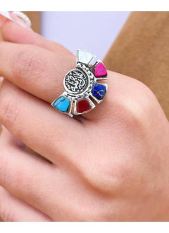 فضيات خاتم فضه 925 ستايل عربى  - Image 1