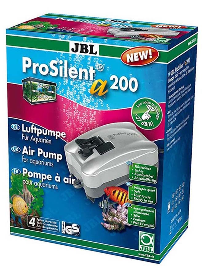 JBL ProSilent A200 Air Pump For Aquarium Grey/Black - Image 3