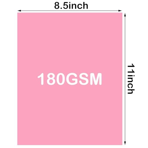FLIPPED Cardstock 8.5 x 11,Cardstock Paper 65lb/180gsm, Card Stock for Printer,Cover Card stock Paper for Printer,Drawing,Gift tags,Invitations, Christmas Card Making (Pink, 40 Sheets) - Image 4