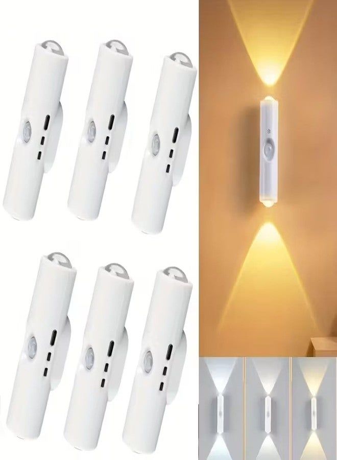 GITGRNTH 8 Pcs Rechargeable RGB Motion Sensor LED Light - Multicolor Smart Night Lamp with Motion Detection, Energy Saving, Magnetic Base - Perfect for Home Office Bedroom, Wardrobe, Kitchen - Image 3