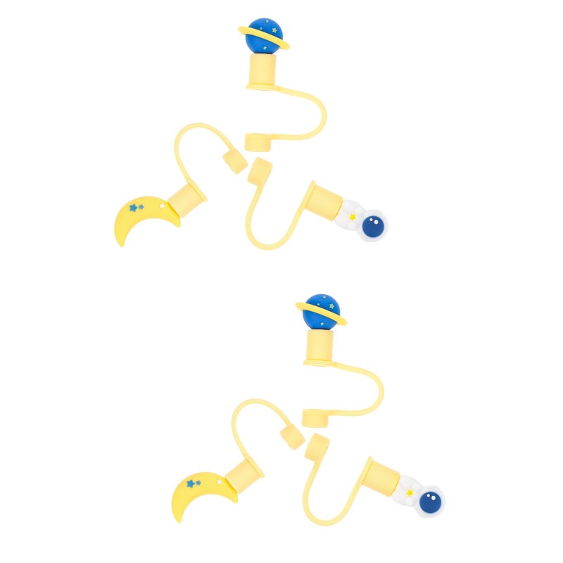 6 Pcs Tips Cover Drinking Caps Reusable Drinking Lids Plug - Image 1