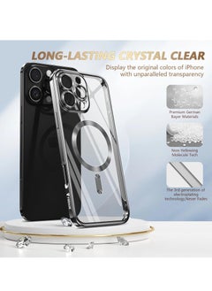 Houmt iPhone 16 Pro Case Cover with MagSafe Full Camera Lens Protector Fashionable Electroplated Magnetic Suction Full Covered Shockproof Phone Cover  for iPhone 16 Pro  - Image 2