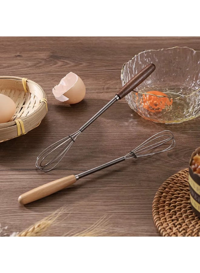 مضرب بيض يدوي صغير من فولاذ مقاوم للصدأ، مضرب لخفق الحليب والكريمة والزبدة، أداة مطبخ للمزج والتحريك والطبخ والخبز - Image 2