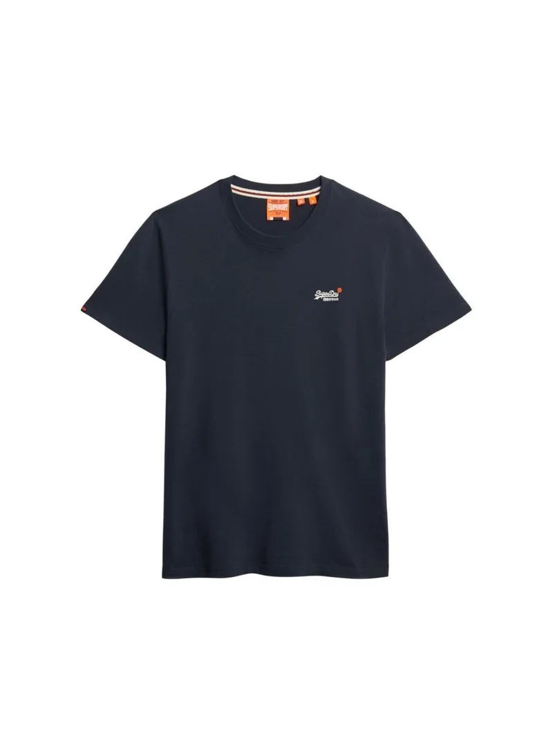 Superdry Eclipse Navy Essential Contrast Emb Tee for Men | Best Price UAE