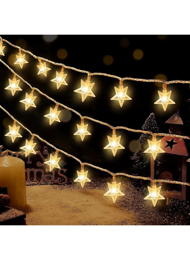 Gesto أضواء النجوم المتسلسلة من جيستو للزينة - 14 ضوء نجمي LED مقاوم للماء داخلي وخارجي لتزيين المنزل، تزيين شجرة عيد الميلاد، تزيين ديوالي، حفلة عيد الميلاد (أبيض دافئ) - Image 1