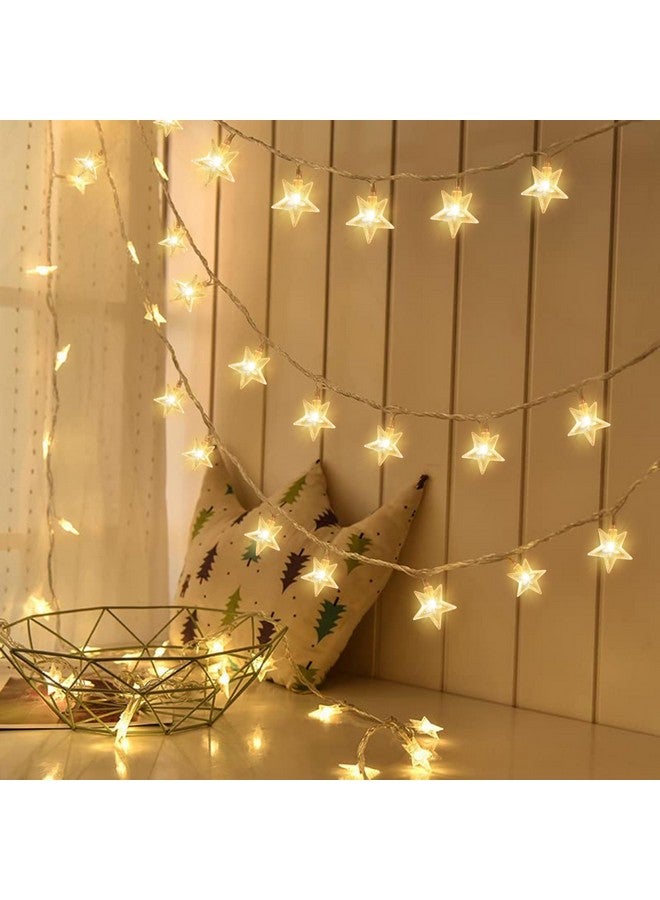 Gesto أضواء النجوم المتسلسلة من جيستو للزينة - 14 ضوء نجمي LED مقاوم للماء داخلي وخارجي لتزيين المنزل، تزيين شجرة عيد الميلاد، تزيين ديوالي، حفلة عيد الميلاد (أبيض دافئ) - Image 2