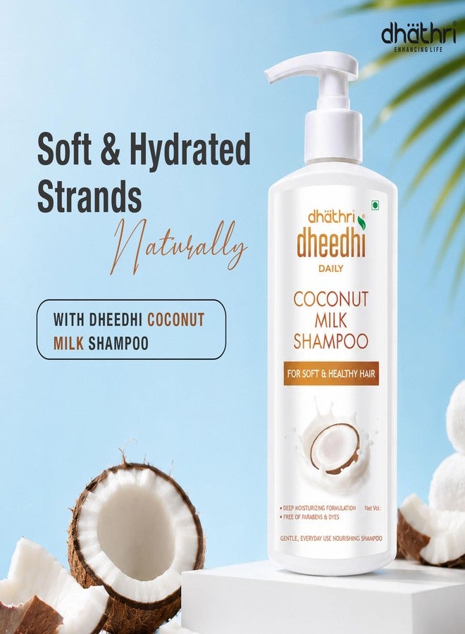 Dhathri Dheedhi Daily Coconut Milk Shampoo with Almond Oil & Aloe Vera | Moisturising & Hydrating Shampoo for Soft, Silky Hair | Paraben Free | For Men & Women | All Hair Types | 200ml - Image 2