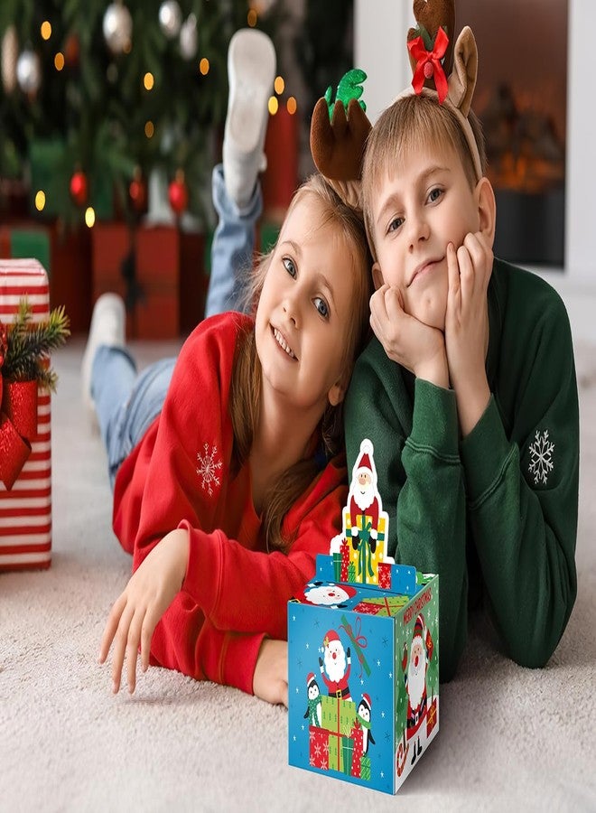Linelglobal Christmas Money Box for Cash Gift Pull Out, Christmas Money Holder for Kids Adults - Blue - Image 5