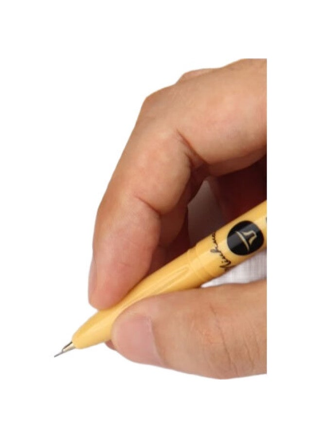 GENVANA Jin Wanian [Zhongyou Pen] 1.0Mm Blue Ballpoint Pen, Smooth Retractable Cap, English Calligraphy Pen, Office Supplies, 12-Pack, G-3126 - Image 2