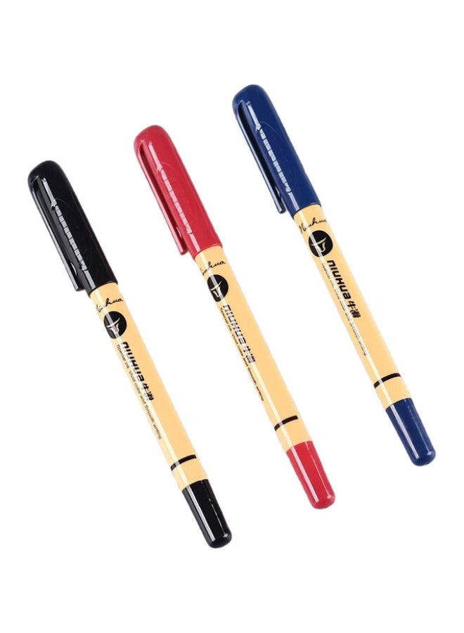 GENVANA Jin Wanian [Zhongyou Pen] 1.0Mm Blue Ballpoint Pen, Smooth Retractable Cap, English Calligraphy Pen, Office Supplies, 12-Pack, G-3126 - Image 1