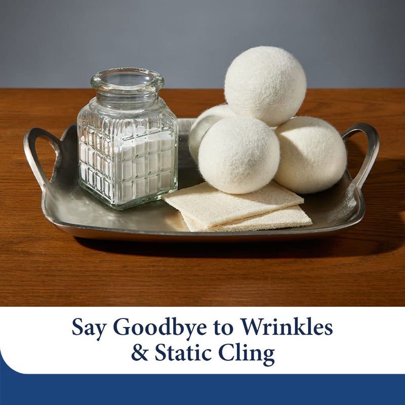 Cosy House Collection Wool Dryer Balls - Premium Reusable Natural Fabric Softener - Eco-Friendly, Saves on Time and Energy - Soften Clothes Naturally - Reusable for Up to 3 Years - White (Pack of 3) - Image 5