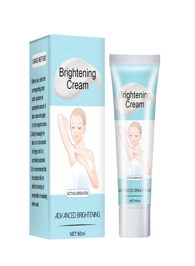 EELHOE 60ml Brightening Cream Refreshing Non-sticky Improve Complexion Brighten Skin for Body - Image 1