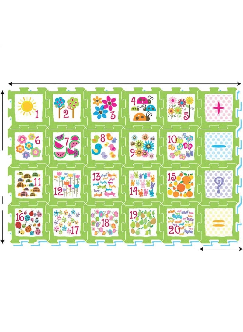Sunta Numbers And Objects Puzzle Mat / 24pcs - Image 1