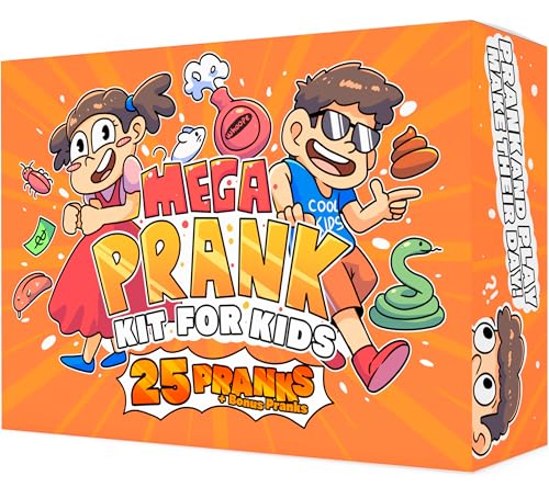 DIMROM Prank Kit for Kids 25 Gags Practical Joke Toys Prank Stuff for April Fools Ultimate Practical Jokes Gag Gifts for Kids Big Funny Toys Pack Set Box Bonus Inside - Image 1