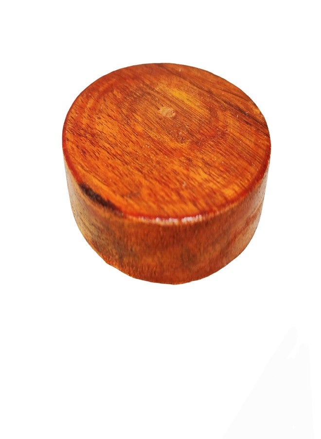 CUTINA Solid Wooden Round Coasters | Natural Wood Finish | 3 Inch Diameter x 0.5 Inch Thickness | Durable Drink Coasters for Table & Bar | Set of 4 - Image 5