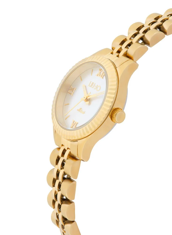 ليو جو ساعة ليو جو تيسيا ذهبية من الفولاذ المقاوم للصدأ