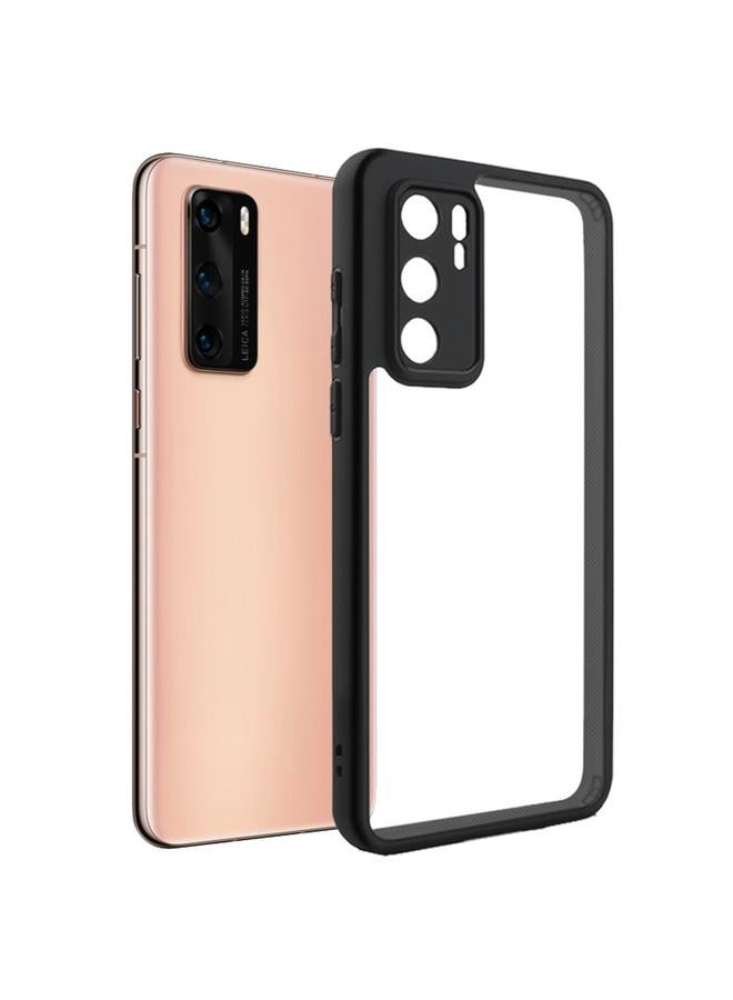 Zaboon Case For Huawei P40 Frosted TPU + Transparent PC Phone Case - Image 1