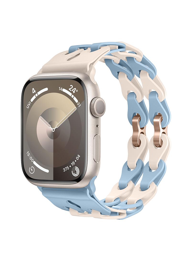 Y&D For Apple 38/40/41mm Fashion Hollow Silicone Bracelet Strap - Image 2