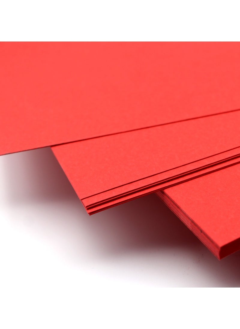 firstnock - Red Color Paper A4 250GSM 20 SheetsThick Bright Red Colored Paper,  for Art, Crafts, and Printing - Image 1