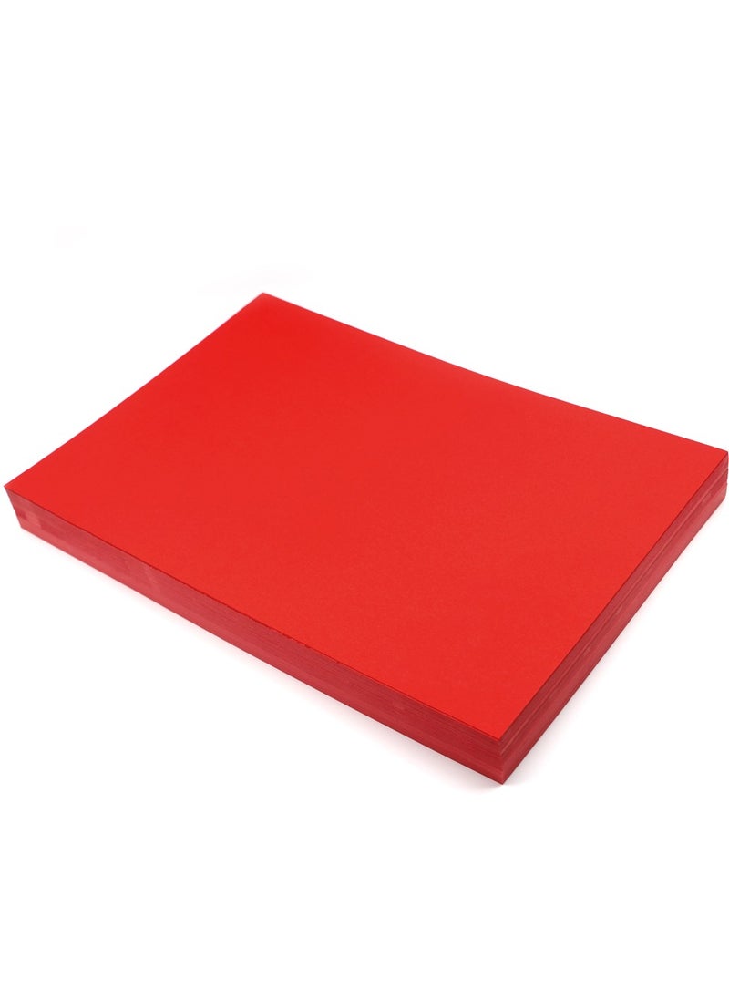 firstnock - Red Color Paper A4 250GSM 20 SheetsThick Bright Red Colored Paper,  for Art, Crafts, and Printing - Image 1